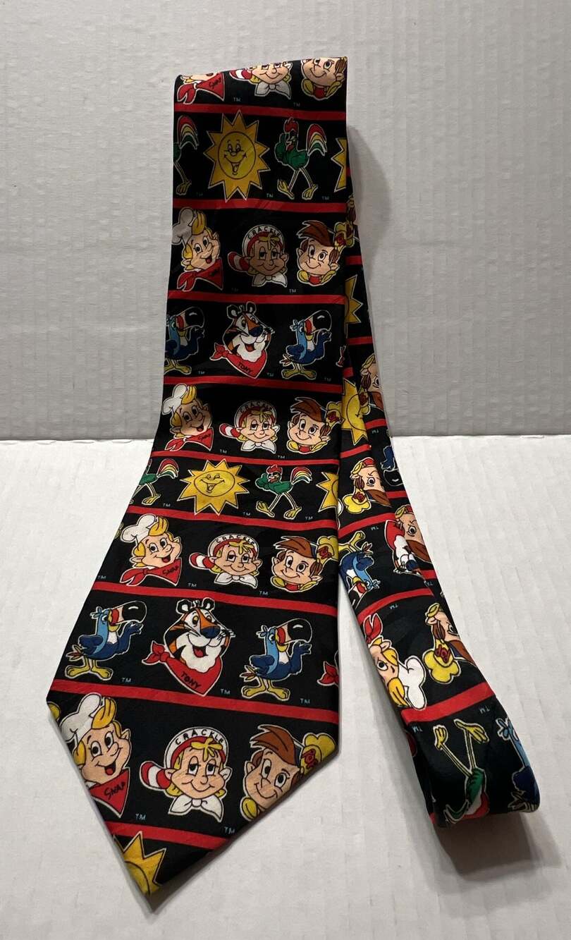 Vintage 1997 Kellogg’s Collection Cereal Character Necktie